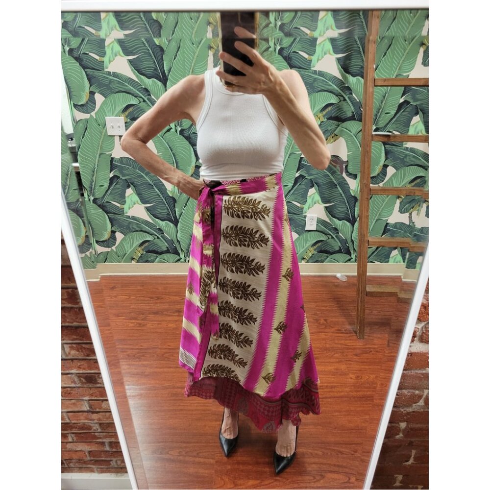 Ocean Queen Hawai'i Multi-wrap Silk Skirt